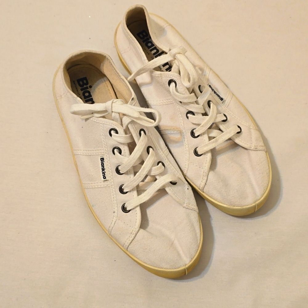 White canvas Biankina St. Tropez sneakers 39